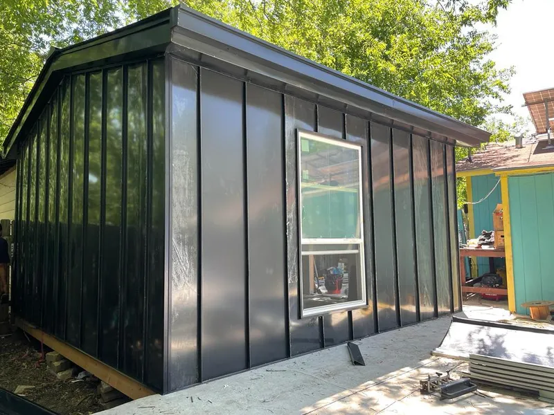 Black standing seam metal wall panels for Roof Inspection in Whitpain